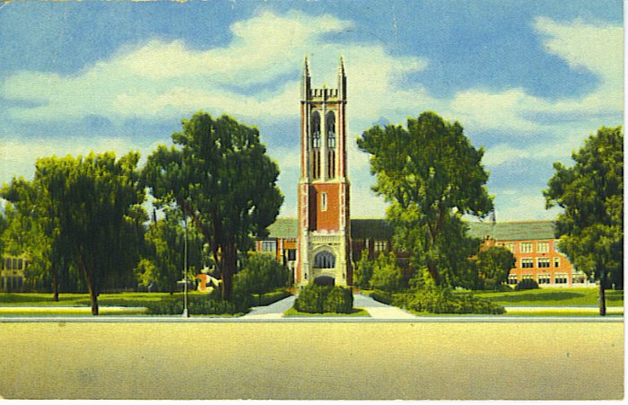 Topeka Kansas High School Curteich Used Postcard