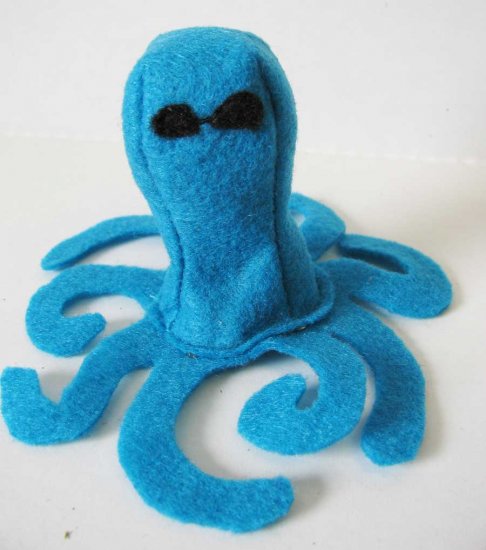 Catnip toy blue Octopus