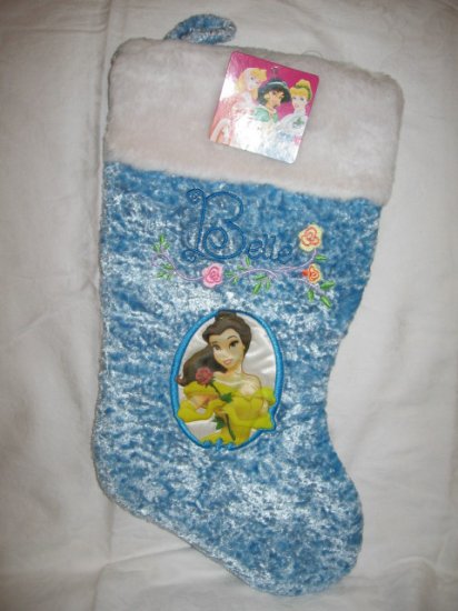 Disney Christmas Stocking Princess BELLE -- NEW with Tag
