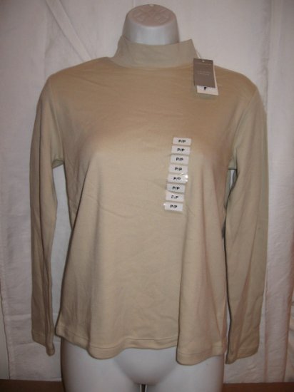 Brand New turtle neck neutral color Women's shirt from CHARTER CLUB, size PP