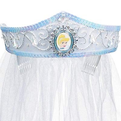 NEW Disney Cinderella Deluxe Wedding Crown with Veil