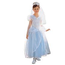 New Disney Cinderella Deluxe Wedding Dress Costume, Size M - Free Shipping on this item!