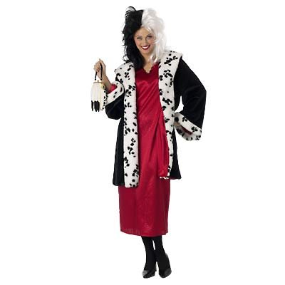 New Disney Cruella Costume for Grown-Ups, Size M - Free Shipping on this item!