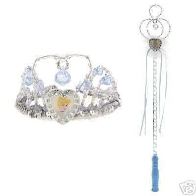 New Disney Cinderella Crown & Wand Set - Free shipping!