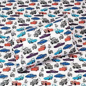 New Disney Cars Twin Flannel Sheet Set