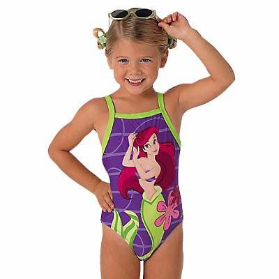 New Disney Ariel Racerback Swim Suit size 4-5 -- Free Shipping!