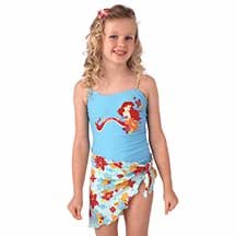New Disney Ariel Tank Swimsuit with Sarong, size 4T - Free Shipping!
