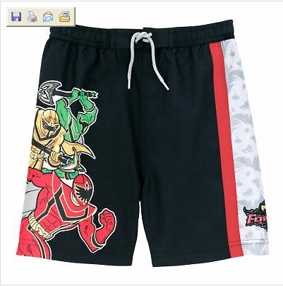 New Disney Boys ''Power Rangers Mystic Force'' Swim Trunks, size S - Free Shipping