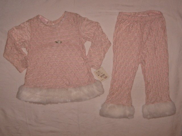 New Bebemonde 2-piece pant outfit for girl, size 3T