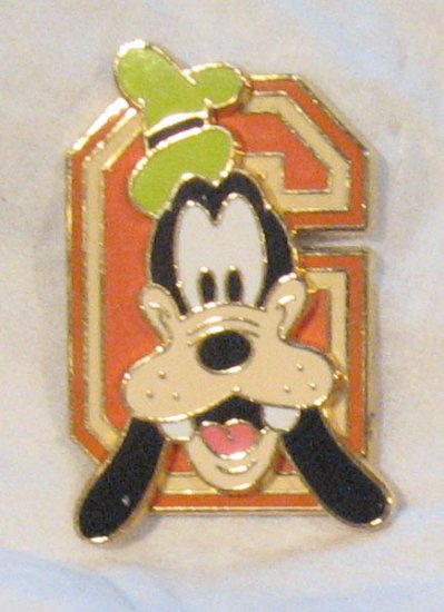 Disney Pins : Block Letters - Goofy 'G' Pin