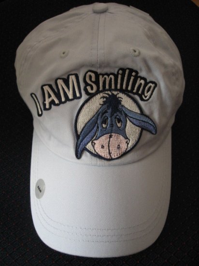 New Disney Store Cotton CAP - Eeyore - I AM Smiling- Women