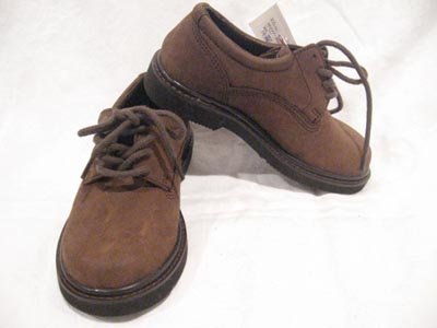 New BASS Oxford Leather Boy's Toddler Shoes sz 10 1/2 M