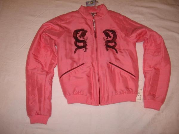 $245 New RING SPUN Silk Girl's JACKET size 1