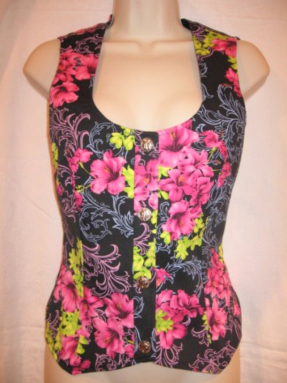 $440 New NWT VERSACE CLASSIC Flower Women's Vest size Small