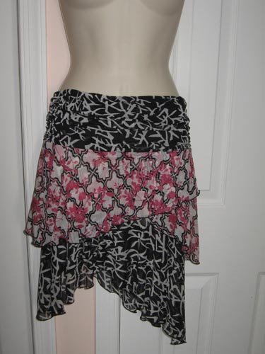 $185 NWT DIANE VAN FURSTENBERG SILK SKIRT sz M