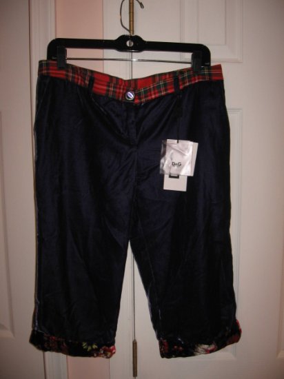 $415 NEW D&G DOLCE & GABBANA Women Pants size W 32 RARE