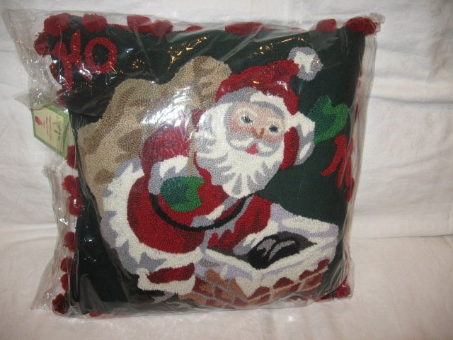 New CHRISTMAS HOLIDAY PILLOW , size 18" X 18"