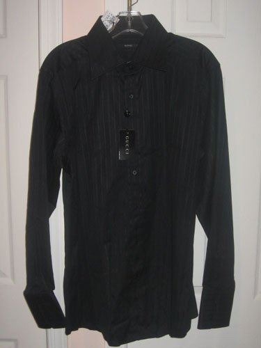 New with TAG Authentic GUCCI MEN's SHIRTS with LONG SLEEVES sz 17 1/2 / 44 - FREE SHIPPING!