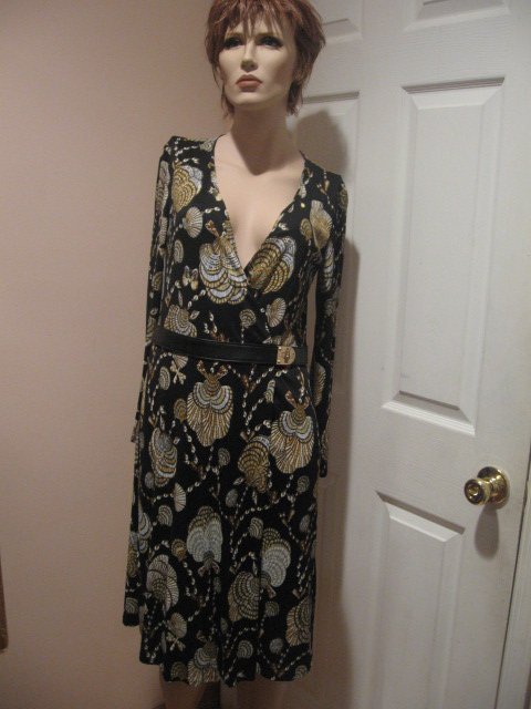$2.5K New Authentic GUCCI Women's DRESS with BELT sz 40 / 4-6 - FREE SHIPPING on this item!