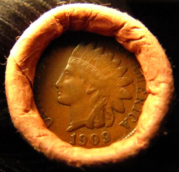 Original Bank Wrapped Roll 1909 S? Indians Both Ends!!!