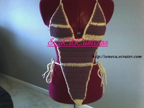 Stripes Crochet One-Piece