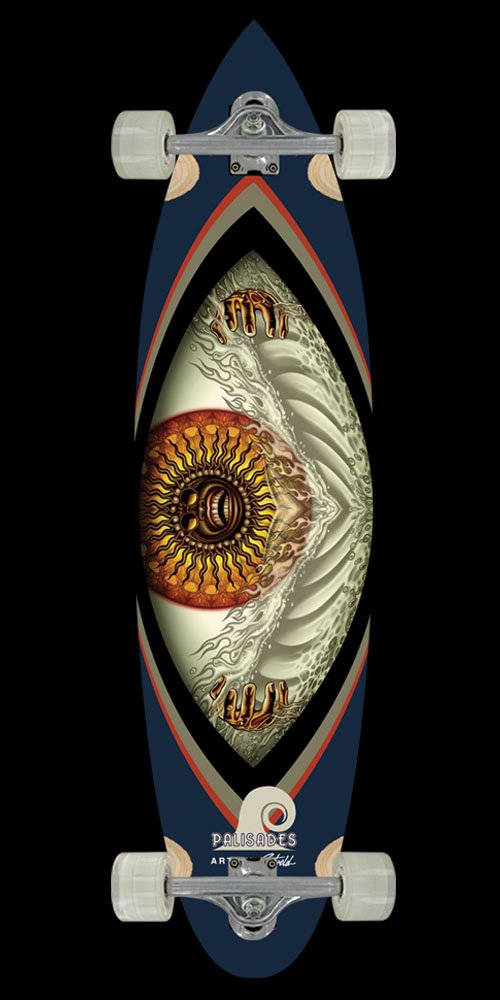 Palisades Visual Sun Complete Longboard (10 x 40)
