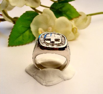 R0050 - RING MAN'S WITH CUBIC ZIRCONIA (FREE SHIPPING)