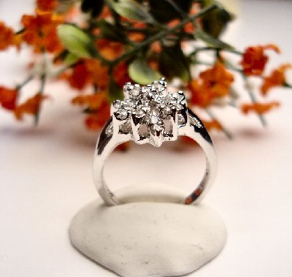 R0054 - RING CLEAR CUBIC ZIRCONIA (FREE SHIPPING)
