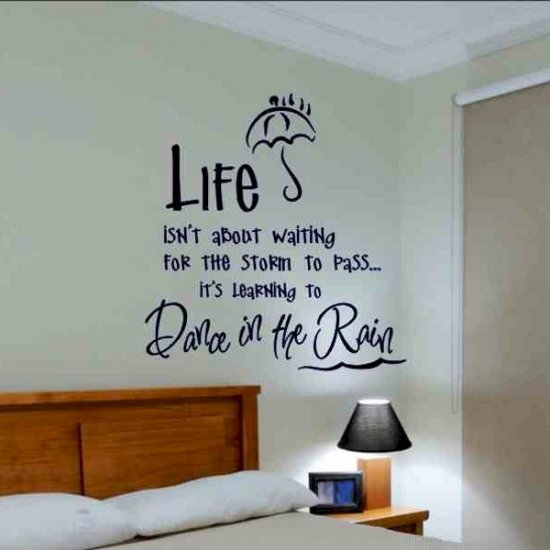 wall quote decal life isnt about motivational kids room