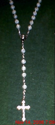 White Luster Rosary