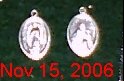 Oxidized Silver Our Lady of Guadalupe/St. Juan Diego Oval