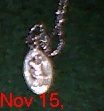 Small Oval Pewter St. Christopher Medal