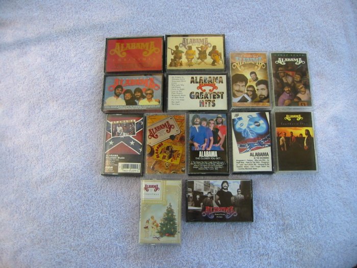 Set of 13 Alabama Cassettes (sold as set only)