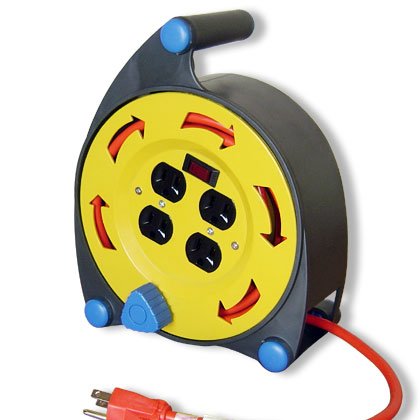 25 Ft Ul Extension Cord Reel Electrix