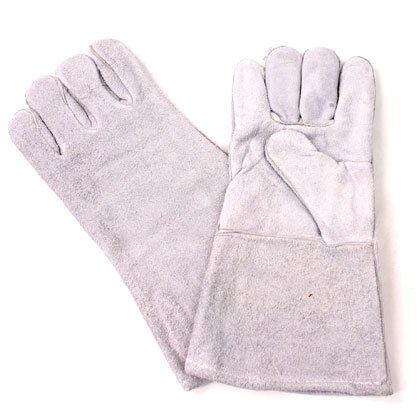 Leather Grey Welding Gloves