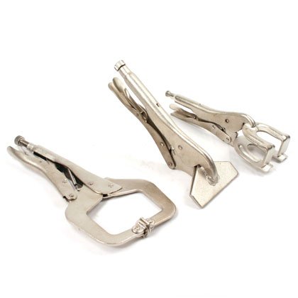 3 Pcs Locking Welding Plier Set