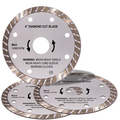 4 Inch Diamond Blade Set of 3