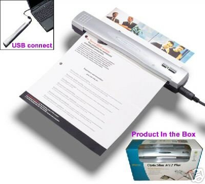 Plustek M12 Mobile Scanner for laptop/ Include shipping
