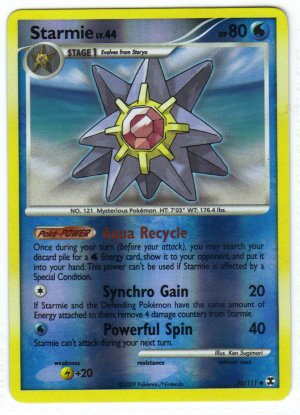 Pokemon Card Platinum Rising Rivals Rev Holo Starmie 50/111  hardware rivals platinum Pokemon Card Platinum Rising Rivals Rev Holo Starmie 50/111  hardware rivals platinum