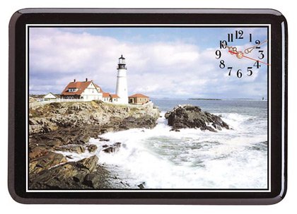 Beautiful Lighthouse Clock NEW NIB