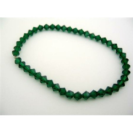 TB320 Tahitan Green Crystals Jewelry Genuins Swrovski Tahitan Crystals Bracelet