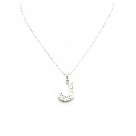 UNE261 Affordable Under Alphabet Pendant J Pendant Necklace