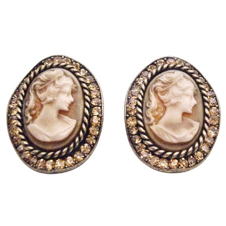 ERC668 A Beautiful Gift Idea For A Loved One Cameo Jewelry Earrings