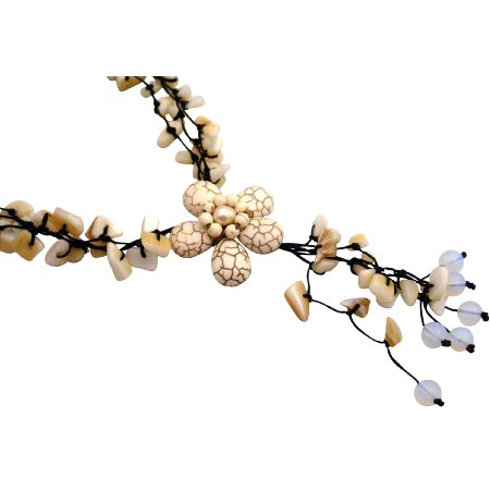 N930 White Turquoise Necklaces Stylish Stunning Necklace