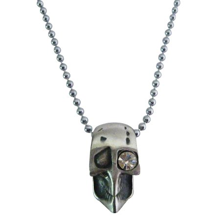 Looking For Stunning Halloween Jewelry One Eye Skull Pendant