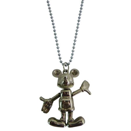 Walt Disney Jewelry Movable Micky Mouse Necklace