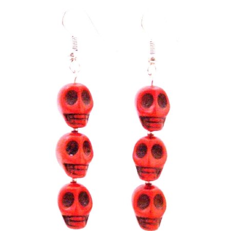 Free Shipping Buy Halloween Gift Skull Earrings