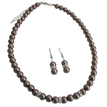 Stunning Pearls Diamond Spacer Bridesmaid Bridal Inexpensive Jewelry