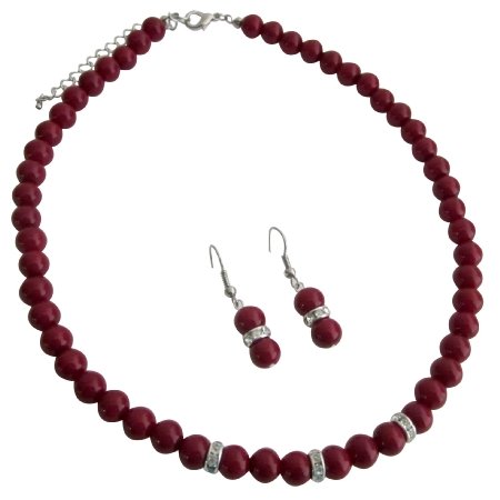 NS1174 Young Girls Beautiful Red Jewelry Unimaginable Its Breathtaking Set