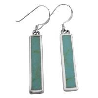 SER071 Stylish Green Turquoise Sterling Silver Inexpensive Gift Jewelry